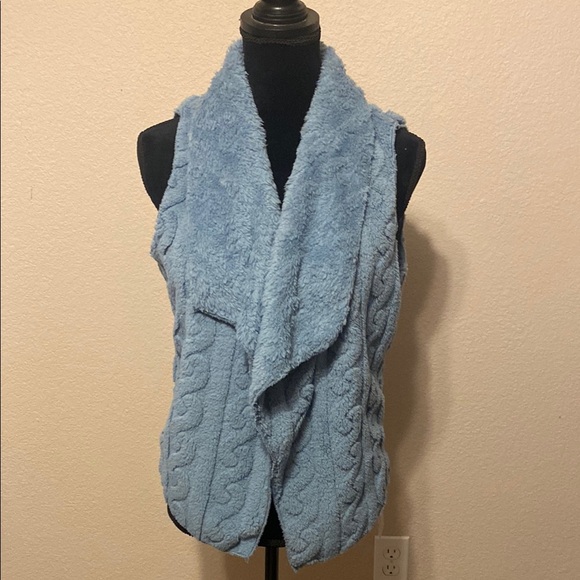 emery rose Jackets & Blazers - Cozy Blue Fleece Vest